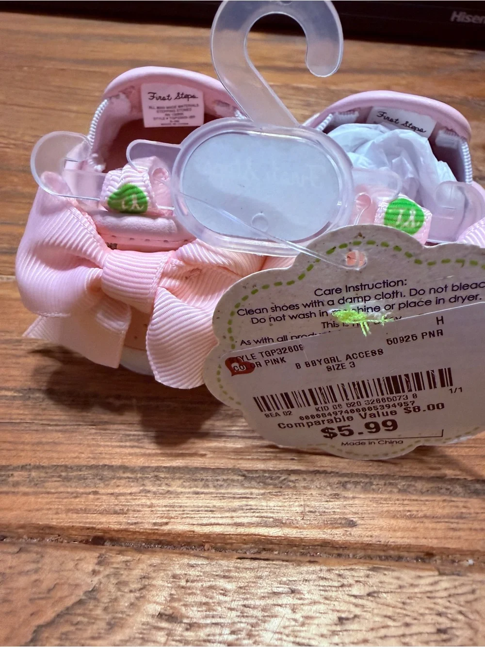 Girls Pink Heart Slip-On Kids Shoes